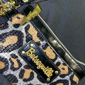 Betsyville leapord sequin wristlet.